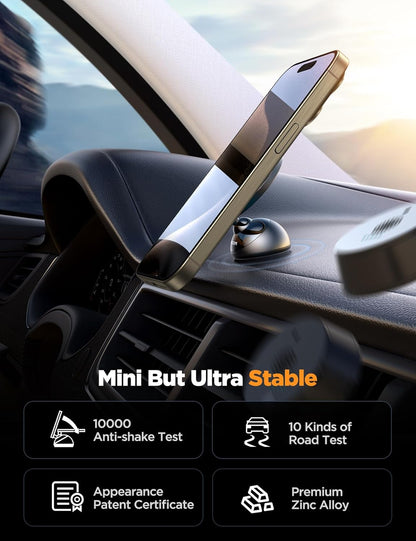 for Magsafe Car Mount, All-Metal Magnetic Phone Holder for Car, [Stronger Magnet] Car Magnet Phone Mount for Dash, Fit for Iphone 16 15 14 13 12