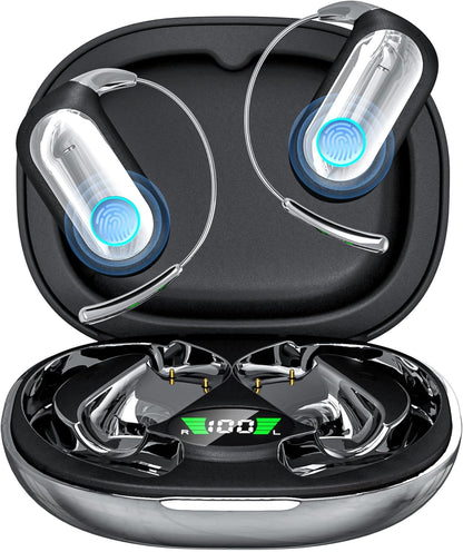 AI Translation Earbuds Real Time,164 Languages Translator Ear Buds,Audifonos Traductores Inglés Español,5-In-1 Translating Headphones/7 Modes/96H Translator Device for Travel Business Learning