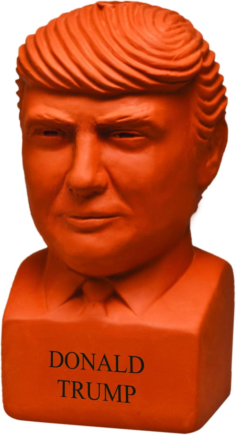 Pet Donald Trump with  Seed Pack - Freedom of Choice - Decorative Presidential Pottery Planter, Easy to Do and Fun to Grow, Novelty Gift, Terra Cotta