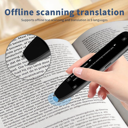 Scan Translator Pen, Dyslexia Tools, Language Translator Device, Text to Speech Reading Pen for Learning Difficulties, Language Learners and Elderly Users, 142 Online/10 Offline Languages