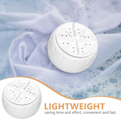 Portable Turbine Washing Machine with Ultrasonic Cleaning, Mini Fully Automatic Washer for Underwear, Socks & Baby Clothes, USB Powered Travel Laundry Washer for RV, Apartment & Dorm