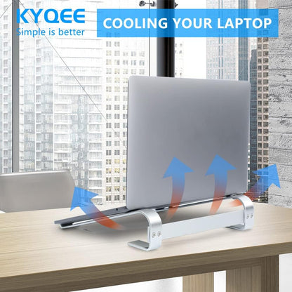 Laptop Stand for Desk, Ergonomic Aluminum Laptop Riser, Ventilated Notebook Stand Compatible with Macbook Air Pro, Dell XPS, HP, More 11-17.3 Inches Work from Home