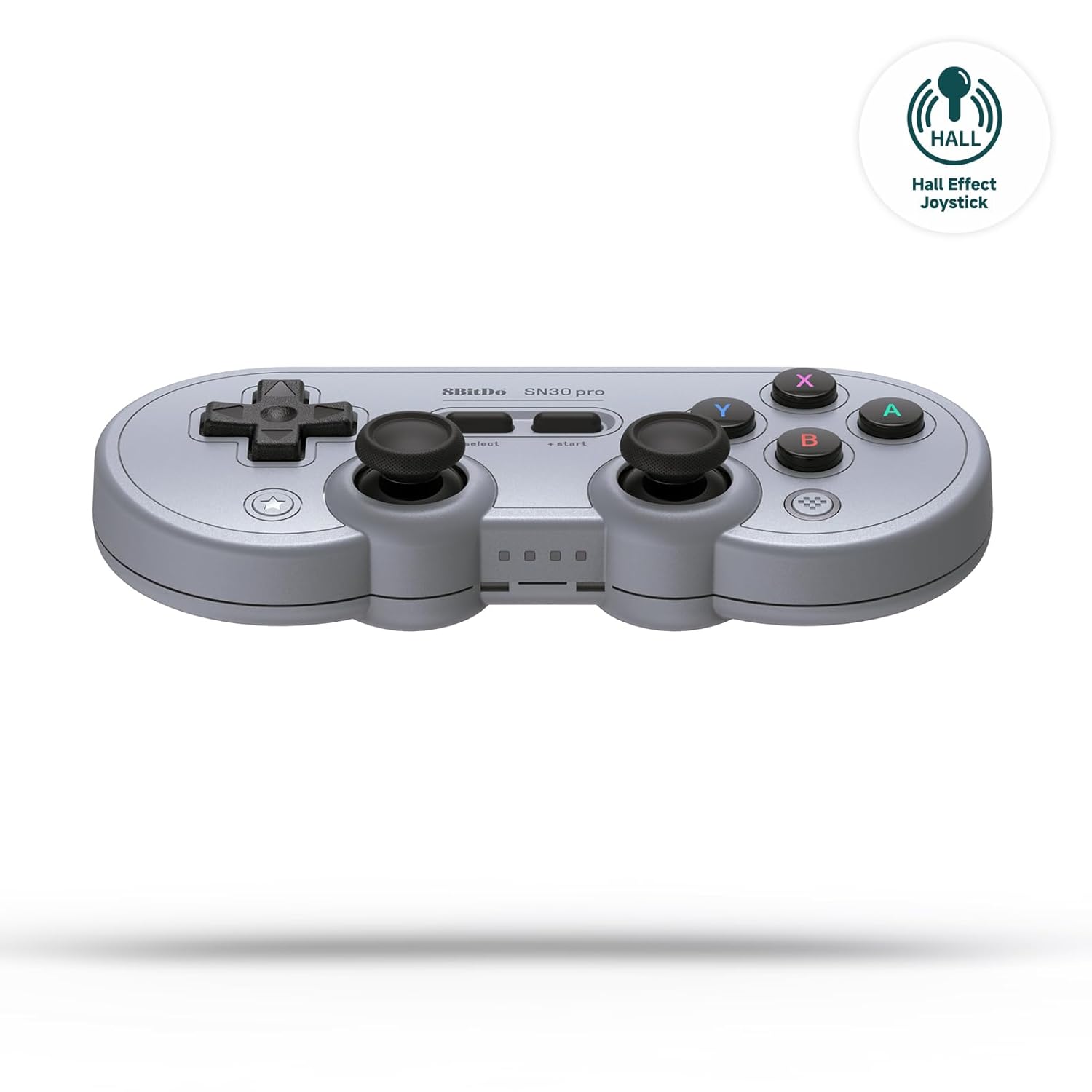 Sn30 Pro Wireless Bluetooth Controller, Hall Effect Joystick Update, Retro Gamepad for Switch/Switch 2, PC, Steam Deck, Android, Raspberry PI, Iphone, Ipad, Macos and Apple TV (Gray Edition)