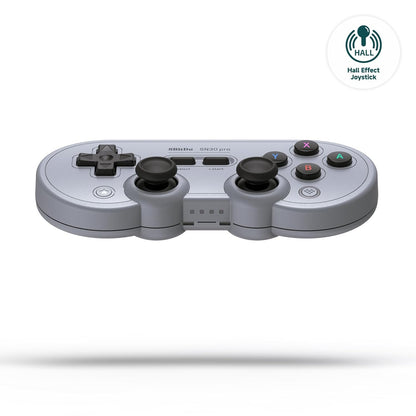 Sn30 Pro Wireless Bluetooth Controller, Hall Effect Joystick Update, Retro Gamepad for Switch/Switch 2, PC, Steam Deck, Android, Raspberry PI, Iphone, Ipad, Macos and Apple TV (Gray Edition)