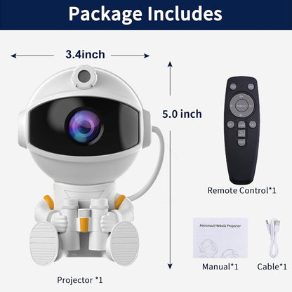 Astronaut Galaxy Night Light Projector for Bedroom - Star Lights Ceiling Projector with Remote Control & Timer, Upgrade LED Starry Lamp for Kids Boys Girls Room Decor, Unique Christmas Birthday Gifts