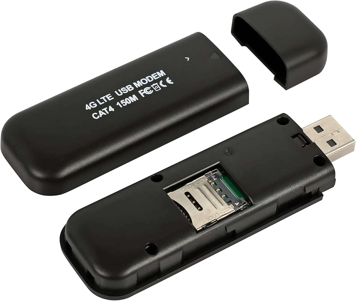 Portable Wifi 4G Sim Card Modem 10 Wifi Users 4G LTE Router with SIM Card Slot High Speed Portable Travel Hotspot Mini Router USB Modem Nano Sim Compact Design 88Mmx28Mmx9Mm