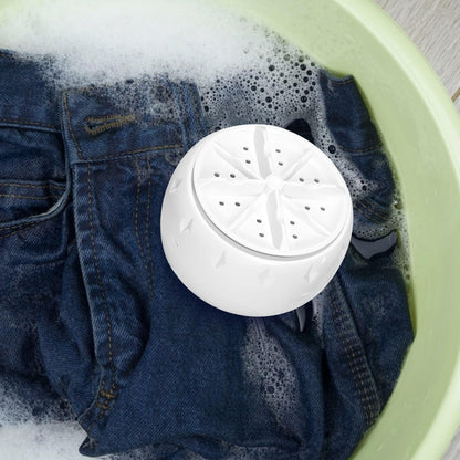 Portable Turbine Washing Machine with Ultrasonic Cleaning, Mini Fully Automatic Washer for Underwear, Socks & Baby Clothes, USB Powered Travel Laundry Washer for RV, Apartment & Dorm