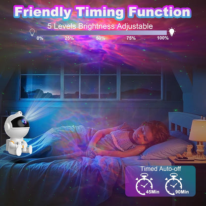 Astronaut Galaxy Night Light Projector for Bedroom - Star Lights Ceiling Projector with Remote Control & Timer, Upgrade LED Starry Lamp for Kids Boys Girls Room Decor, Unique Christmas Birthday Gifts