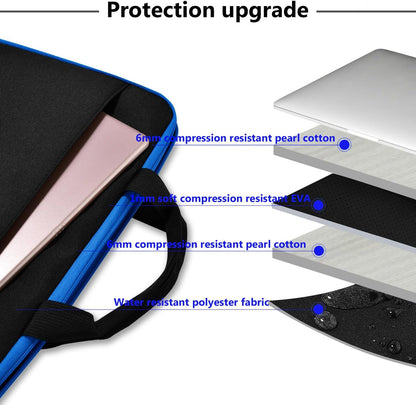 Laptop Sleeve 13-14 Inch Case Briefcase Compatible with Macbook Neo Pro 14 M5/M4/M3/M2/M1, All Models 13.3 Mac Air/Pro, XPS 13 14, Most Popular 13"-14" Notebooks,B01K02