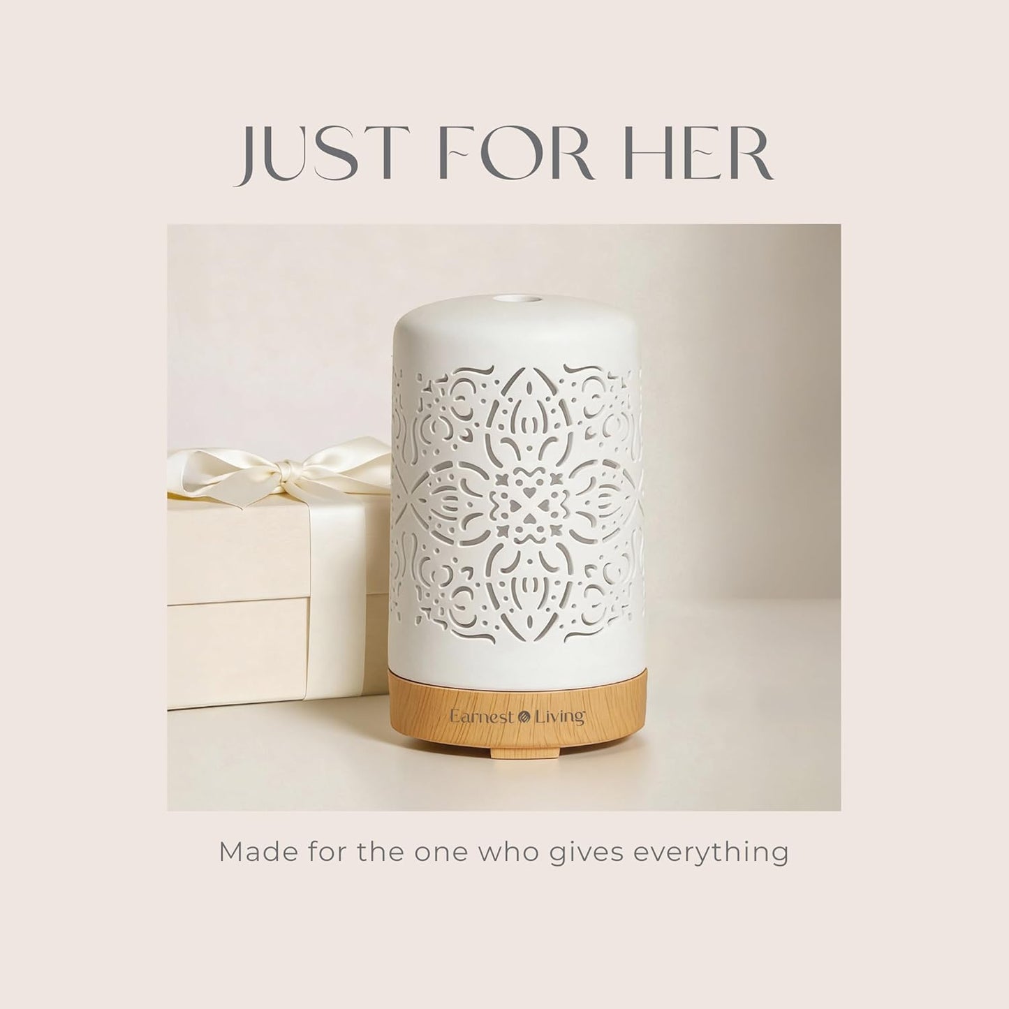 Essential Oil Diffuser White Ceramic Diffuser 100 Ml Timers Night Lights and Auto off Function Home Office Humidifier Aromatherapy Diffusers for Essential Oils
