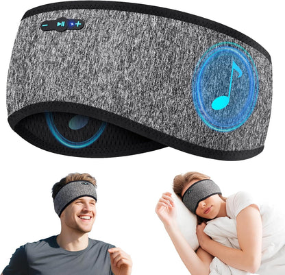 Sleep Headphones Bluetooth 6.0 Headband, 20H Playtime Headband Headphones with HD Stereo Speakers, Sports Wireless Earphones for Side Sleepers Workout Yoga Travel Meditation, Gifts for Women Men