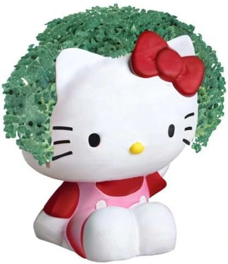 Pet Hello Kitty with Seed Pack, Decorative Pottery Planter, Easy to Do and Fun to Grow, Novelty Gift, Perfect for Any Occasion