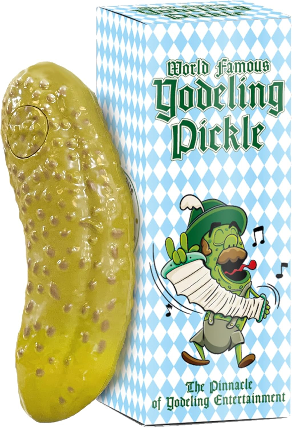 Yodeling Pickle (1 Pickle - 5 Inch) Sings Dill-Lightful Musical Yodel Song - Hilarious Laughs - Singing Novelty Gag Gift for Friends Family Coworkers Office Students Classroom