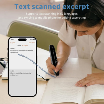 Scan Translator Pen, Dyslexia Tools, Language Translator Device, Text to Speech Reading Pen for Learning Difficulties, Language Learners and Elderly Users, 142 Online/10 Offline Languages